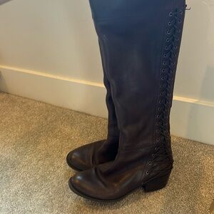 Vince camuto leather riding boots